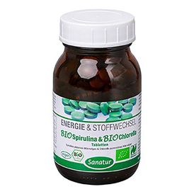 Produktansicht von Sanatur BioSpirulina & BioChlorella Naturland ca. 500 Tabletten