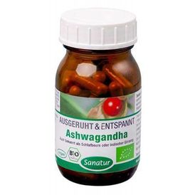 Produktansicht von Sanatur Ashwagandha Bio Kapseln 60 Stück