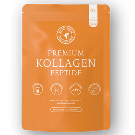 Produktansicht von Kollagen Peptide Premium – 100% Reines Kollagen-Hydrolysat | Schweizer Qualität | Hoch bioverfügbar, Frei von Gluten, Laktose & Zucker | 450g – 30 Portionen